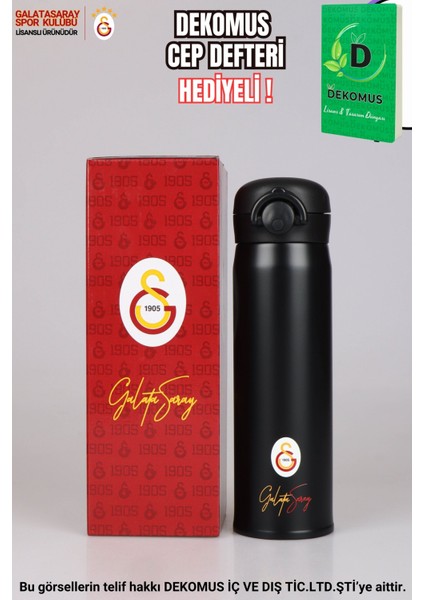 Dekomus Ile Lisanslı Galatasaray 500 ml Çelik Termos "özel Kutulu Comfort Kalem Hediyeli" fiyatları