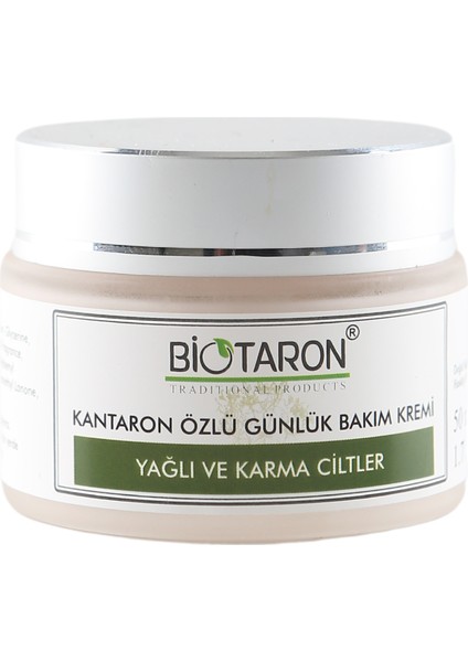 Kantaron Özlü Yüz Kremi - 50ML | Yağlı ve Karma Ciltler Için | Yoğun Nemlendirme ve Sebum Kontrolü modelleri