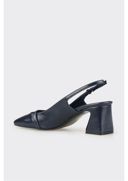 Lacivert Kadın Topuklu Ayakkabı modelleri
