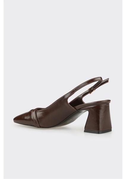 Kahve Kadın Topuklu Ayakkabı modelleri