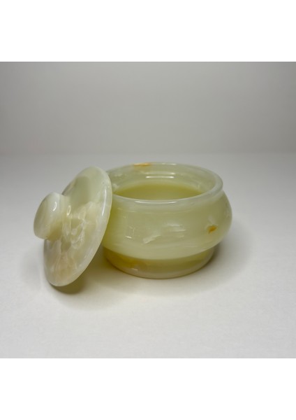 Kapaklı Doğal Mermer Şekerlik – El Işçiliği Lüks Sofra Aksesuarı fırsatları