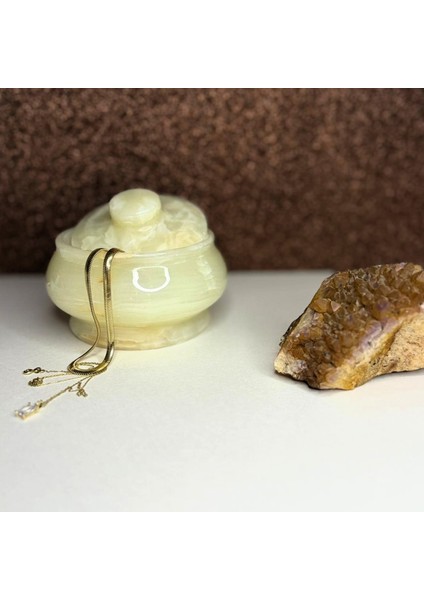 Kapaklı Doğal Mermer Şekerlik – El Işçiliği Lüks Sofra Aksesuarı indirimleri