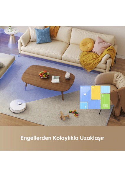 L10S Pro Gen 2 Robot Süpürge Beyaz