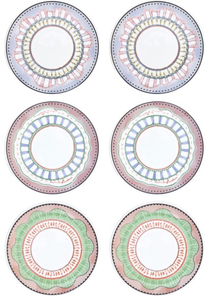 Spring Çay Tabağı 6lı Set 13 cm