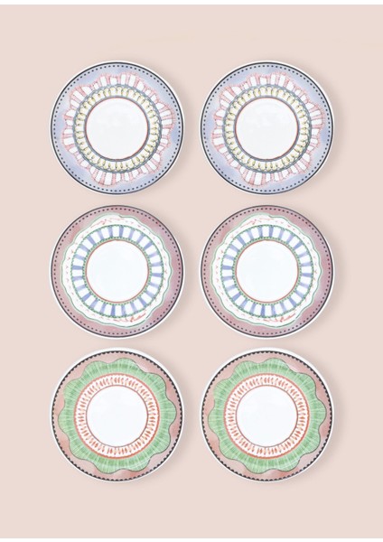 Spring Çay Tabağı 6lı Set 13 cm modelleri