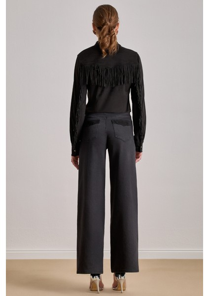 Yüksek Bel Siyah Jean Pantolon fiyatları