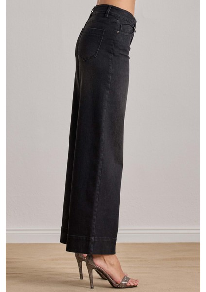 Yandan Cepli Siyah Jean Pantolon indirimleri