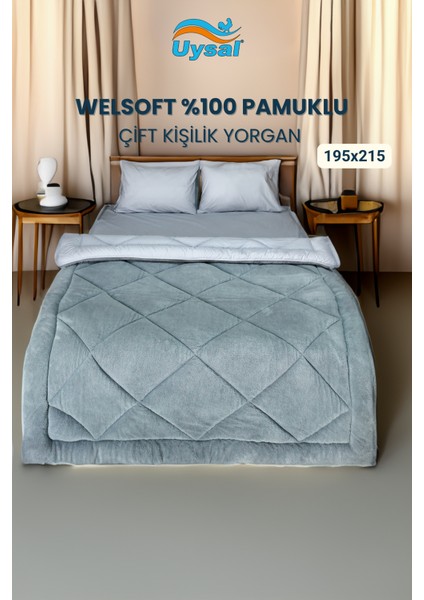 Welsoft %100 Pamuklu Çift Kişilik Yorgan