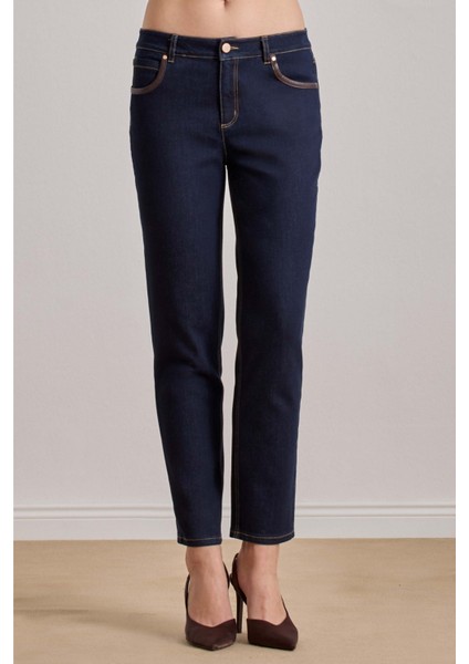 Slim Straight Mavi Jean Pantolon modelleri