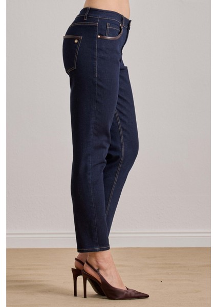 Slim Straight Mavi Jean Pantolon fırsatları