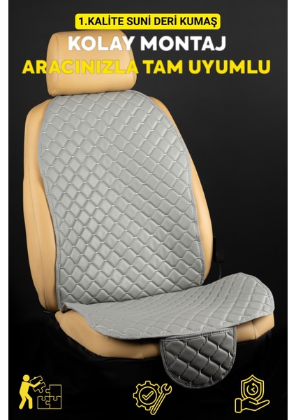 Ergonomik,ortopedik,suni Deri Kapitoneli Lüks Ototurco Koltuk Kılıfı-Minderi (7li Tam Set) indirimleri