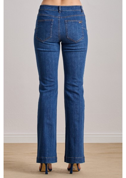 Yandan Cepli Mavi Jean Pantolon indirimleri