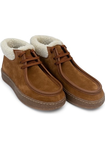 Nira Hakiki Deri 6 cm Boy Uzatan Kadın Bot - Taba fiyatları