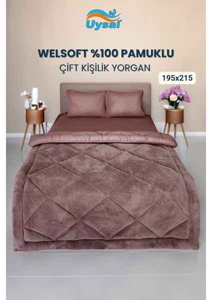 Welsoft %100 Pamuklu Çift Kişilik Yorgan