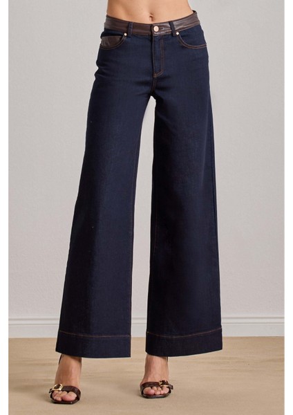 Bol Paça Mavi Jean Pantolon indirimleri