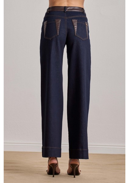 Bol Paça Mavi Jean Pantolon