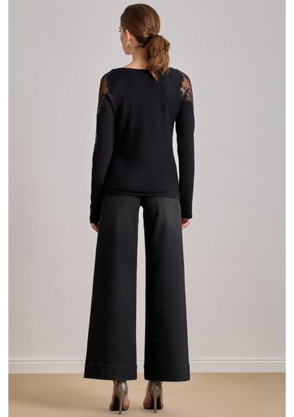 Yandan Cepli Siyah Jean Pantolon fiyatları