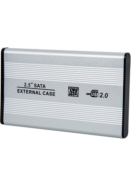 2.5" USB 2.0 Sata HDD Harddisk Kutusu Alüminyum Gövde - Harici HDD Kutu - Gri fiyatları