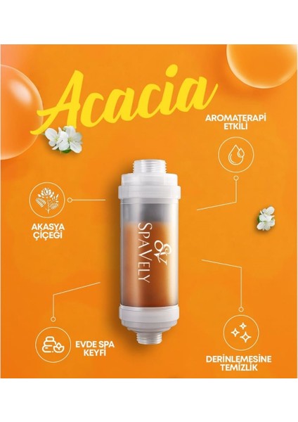 Spavely Duş Filtresi Akasya Esansı - Klor ve Kireç Karşıtı, Kokulu, C Vitaminli 150 gr fiyatları