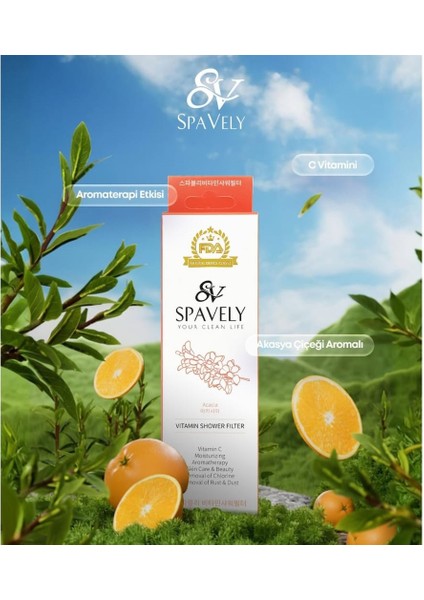 Spavely Duş Filtresi Akasya Esansı - Klor ve Kireç Karşıtı, Kokulu, C Vitaminli 150 gr modelleri