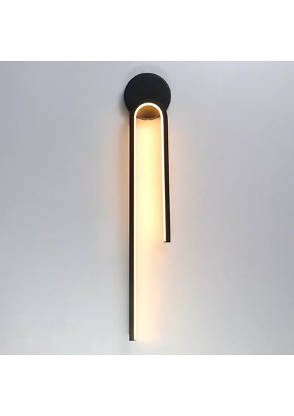 Hera Modern Günışığı Siyah Ledli Duvar Aplik