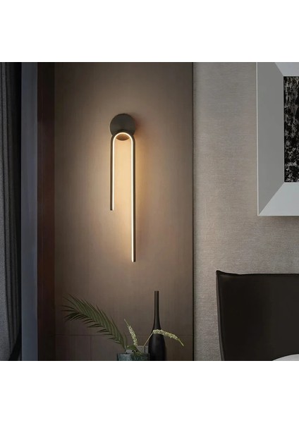 Hera Modern Günışığı Siyah Ledli Duvar Aplik modelleri