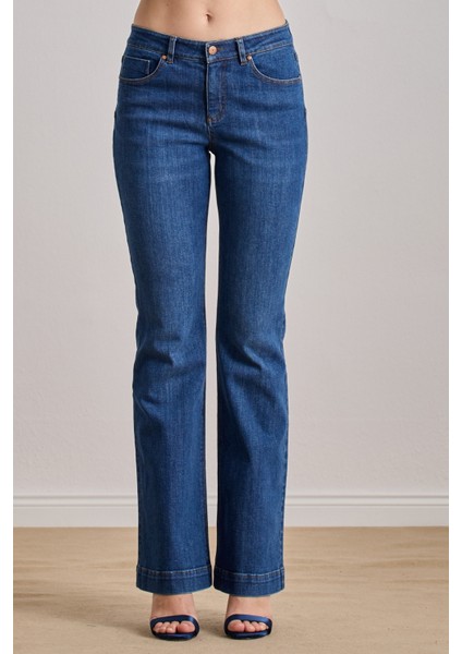 Yandan Cepli Mavi Jean Pantolon fırsatları