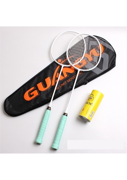 Guangyu 4u Ev Tipi Çift Karbon Kompozit Badminton Raketi Yetişkin Hafif Eğitim Çift Raket Badminton Raketi Seti (Yurt Dışından)