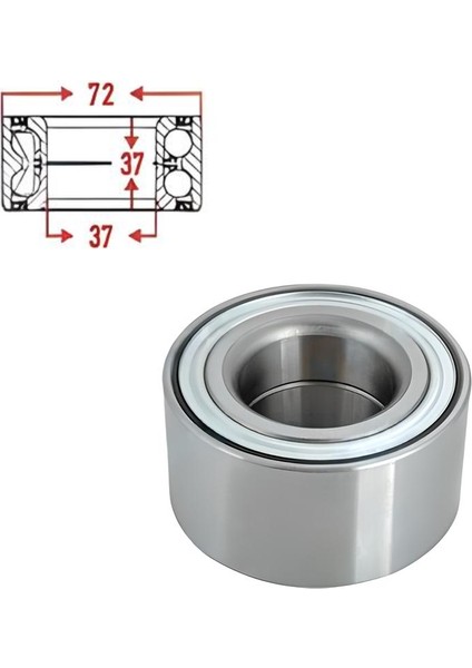47-1804 Ön Tekerlek Rulmanı Sağ-Sol fiyatları