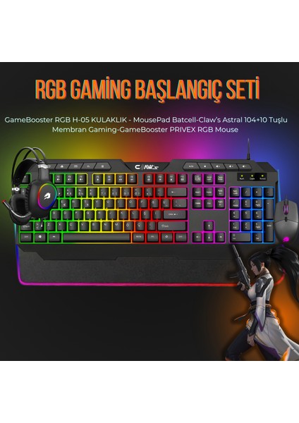 +Claw's Rgb Oyuncu Başlangıç Seti !