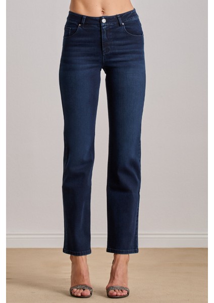 Düz Paça Mavi Jean Pantolon fırsatları