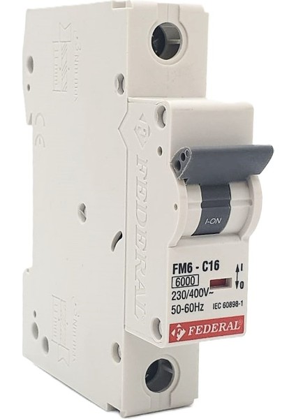 1X16A 6kA C Tipi Otomatik Sigorta 9EG-C0631-0D16 fiyatları