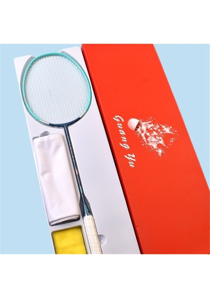 Guangyu Hafif 6u Badminton Raketi Antrenman Raketi Özel Karbon Fiber Badminton Raketi Tek Raket Ev Eğlence Raketi (Yurt Dışından)
