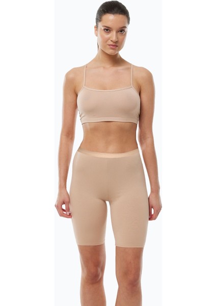 Kadın 3 Adet Ten Rengi Dizüstü Iz Yapmayan Modal Yüksek Bel Tayt 3M113 modelleri