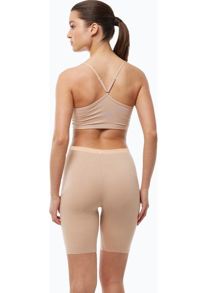 Kadın 3 Adet Ten Rengi Dizüstü Iz Yapmayan Modal Yüksek Bel Tayt 3M113 fırsatları