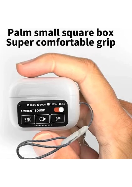 HP-695 Enc+Anc Bluetooth Kablosuz Kulaklık 5.2 LED Dokunmatik Ekranlı Şarj Kutusu Renkli LCD Hd Bass fiyatları