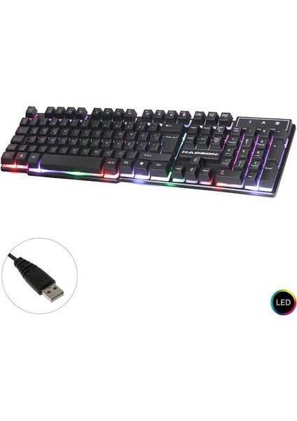 Kablolu Oyuncu Klavye Q Ledli Hadron