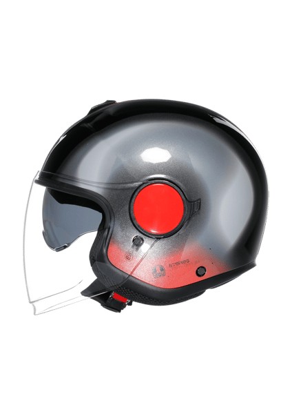 Yarım Eteres Levanto Black Sılver Red Kask fırsatları