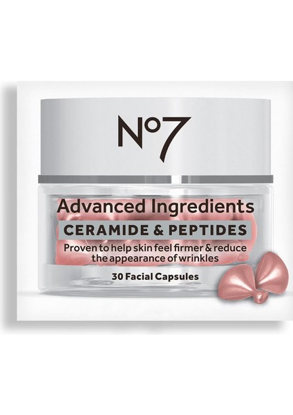 Advanced Ingredients Ceramide & Peptides Yüz Kapsülleri 30 Kapsül indirimleri