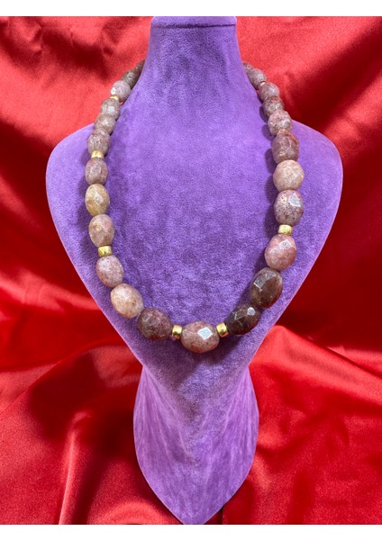 Çilek Kuvars Kolye modelleri