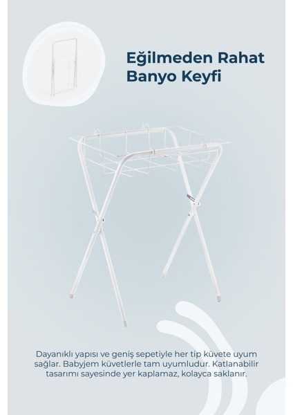 Babyjem Ayaklı Banyo Seti Pembe