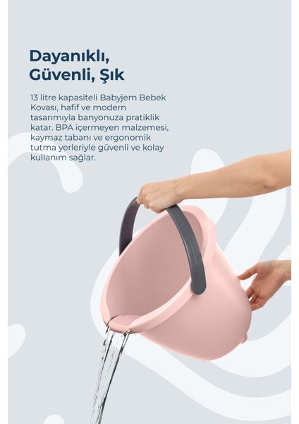 Babyjem Ayaklı Banyo Seti Pembe modelleri