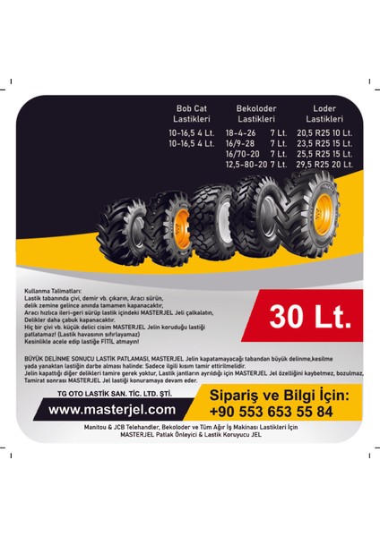 İş Makinası Lastikleri Için Patlak Önleyici & Lastik Koruyucu Lastik Sızdırmazlık Jeli fırsatları