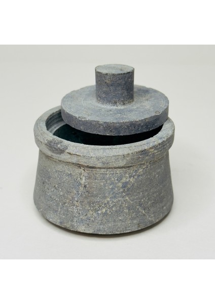 Kapaklı Doğal Mermer (Andezit) Şekerlik – El Işçiliği Lüks Sofra Aksesuarı
