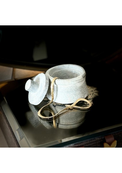 Kapaklı Doğal Mermer (Andezit) Şekerlik – El Işçiliği Lüks Sofra Aksesuarı fiyatları