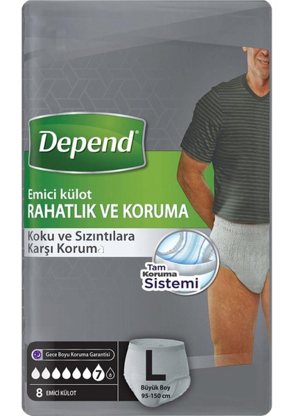 Emici Külot Erkek Büyük 8'li