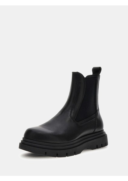 Fergie Erkek Siyah Deri Bot FMFFERLEA10-BLACK