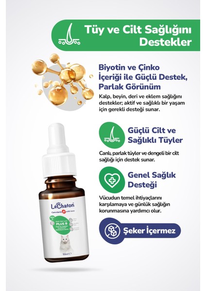 Kedi İçin Bağışıklık Güçlendirici ve Tüy Döküm Dökülmesi Önleyici Set (Balık yağı - Damla - Tablet) modelleri