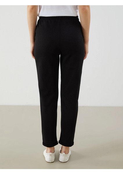 Xsıde Siyah Beli Lastikli Kadın Eşofman Altı fırsatları