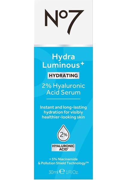 Hydraluminous+ 2% Hyaluronic Acid Yüz Serumu 30ML fiyatları